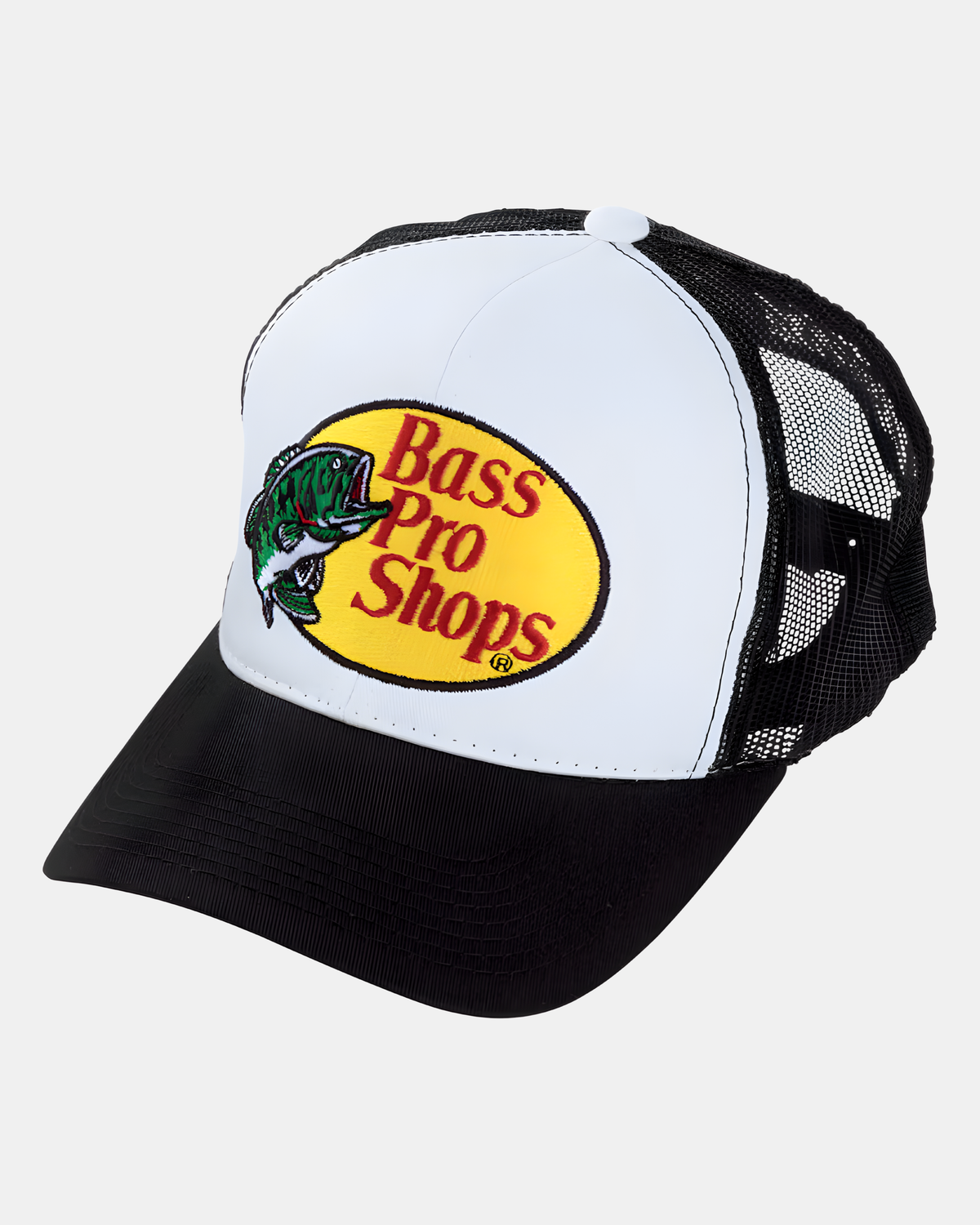 Bass Pro Embroidered Logo White/Black